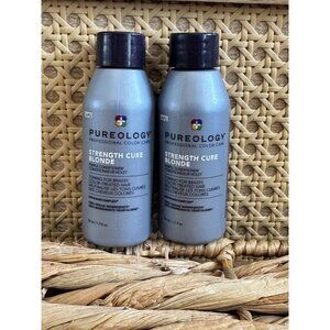 Pureology Strength Cure Blonde Toning Purple Conditioner 1.7 Oz Set Of 2 Travel